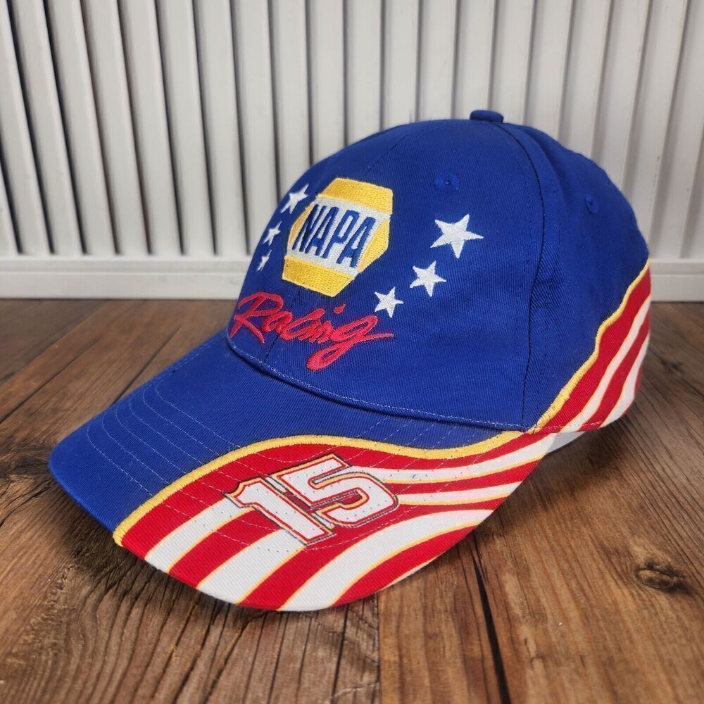 NAPA Racing Strap Back Blue Logo #15 Michael Waltrip Cars NASCAR USA Sports Dad
